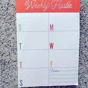 Weekly hustle notepad